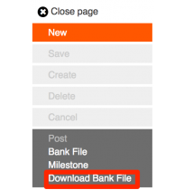 Download Bank File Button - Sage X3 Customisation